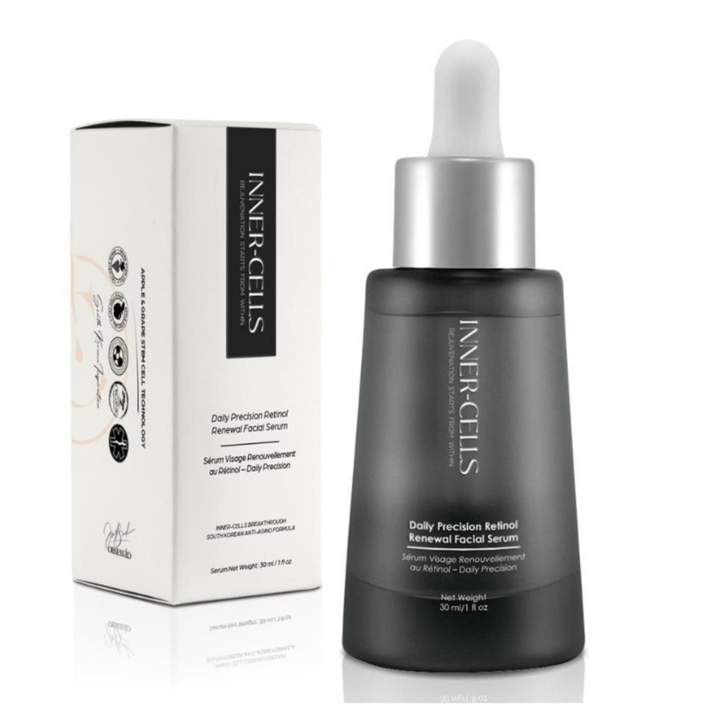 INNER-CELLS Daily Precision Retinol Renewal Facial Serum - Black